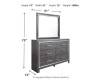 Lodanna King Storage Bed, Dresser, Mirror and 2 Nightstands (B214B35)