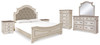 Realyn King Panel Bed, Dresser, Mirror, Chest and 2 Nightstands (B743B48)