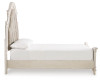 Realyn Queen Upholstered Panel Bed, Dresser, Mirror and 2 Nightstands (B743B49)