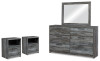 Baystorm Dresser, Mirror and 2 Nightstands (B221B64)