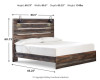 Drystan King Panel Bed, Dresser and Mirror (B211B76)
