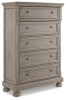 Lettner California King Panel Bed, Dresser, Chest and 2 Nightstands (B733B47)