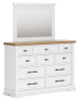 Ashbryn King Panel Storage Bed, Dresser and Mirror (B844B6)