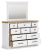 Ashbryn King Panel Storage Bed, Dresser and Mirror (B844B6)
