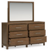 Cabalynn California King Upholstered Bed, Dresser and Mirror (B974B11)