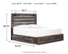 Drystan King Storage Bed, Dresser and Mirror (B211B83)