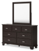 Covetown King Panel Bed, Dresser and Mirror (B441B10)