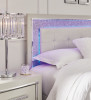 Zyniden Queen Upholstered Panel Headboard, Dresser and Mirror (B2114B9)