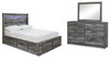 Baystorm Full Panel Storage Bed, Dresser and Mirror (B221B70)