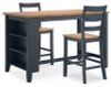 Gesthaven Counter Height Dining Table and 2 Barstools (D399D3)
