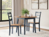 Gesthaven Dining Table and 2 Chairs (D399D4)