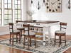 Valebeck Counter Height Dining Table and 4 Barstools (D546D23)