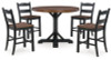 Valebeck Counter Height Dining Table and 4 Barstools (D546D20)