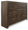 Juararo Queen Poster Bed and Dresser (B251B36)