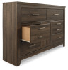 Juararo Queen Poster Bed and Dresser (B251B36)