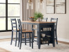 Gesthaven Counter Height Dining Table and 4 Barstools (D399D2)