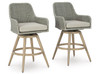 Seton Creek Outdoor Bar Height Barstool with Cushion (Set of 2) (P798-130)