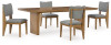Sherbana Dining Table and 4 Chairs (D833D4)