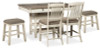Bolanburg Counter Height Dining Table and 4 Barstools (D647D37)
