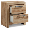 Hyanna Queen Panel Bed with Storage, Dresser, Mirror and Nightstand (B1050B59)