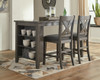 Caitbrook Counter Height Dining Table and 2 Barstools (D388D5)