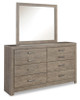 Culverbach Queen Panel Bed, Dresser, Mirror and Nightstand (B070B14)