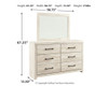Cambeck Queen Panel Headboard, Dresser, Mirror, and Nightstand (B192B57)