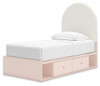 Wistenpine Twin Upholstered Panel Bed with Storage (B1323B14)