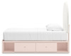 Wistenpine Twin Upholstered Panel Bed with Storage (B1323B14)