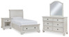 Robbinsdale Twin Storage Bed, Dresser, Mirror and Nightstand (B742B36)
