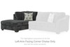Biddeford 2-Piece Sectional and Oversized Swivel Accent Chair (35504U2)