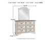Realyn Full Panel Bed, Dresser and Mirror (B743B17)