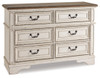 Realyn King Panel Bed, Dresser and 2 Nightstands (B743B63)