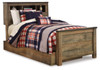 Trinell Twin Bookcase Bed with 1 Large Storage Drawer (B446B22)
