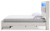 Altyra King Upholstered Bookcase Bed with Storage (B2640B30)