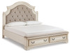Realyn King Upholstered Bed with Dresser and Mirror (B743B24)