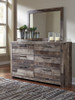 Derekson Queen Panel Headboard, Dresser, Mirror and Nightstand (B200B45)
