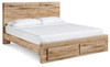 Hyanna King Panel Storage Bed, Dresser, Mirror and Nightstand (B1050B16)