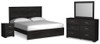 Belachime King Panel Bed, Dresser, Mirror, and Nightstand (B2589B8)
