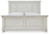 Robbinsdale King Panel Bed, Dresser, Mirror, Chest and 2 Nightstands (B742B38)