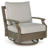 Rainier Ranch Outdoor Swivel Glider Chair with Cushion (P701-821)