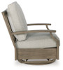 Rainier Ranch Outdoor Swivel Glider Chair with Cushion (P701-821)