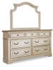 Realyn King Panel Bed, Dresser, Mirror and 2 Nightstands (B743B70)