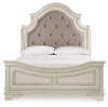 Realyn Queen Upholstered Panel Bed, Dresser and 2 Nightstands (B743B67)