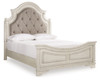 Realyn Queen Upholstered Panel Bed, Dresser and 2 Nightstands (B743B67)