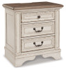 Realyn Queen Upholstered Panel Bed, Dresser and 2 Nightstands (B743B67)
