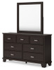 Covetown Full Panel Bed, Dresser, Mirror, Chest and Nightstand (B441B13)