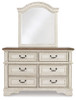 Realyn King Panel Storage Bed, Dresser, Mirror and 2 Nightstands (B743B66)
