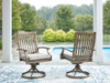 Rainier Ranch Outdoor Swivel Chair with Cushion (Set of 2) (P701-602A)