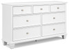 Fortman King Panel Bed, Dresser and 2 Nightstands (B680B15)